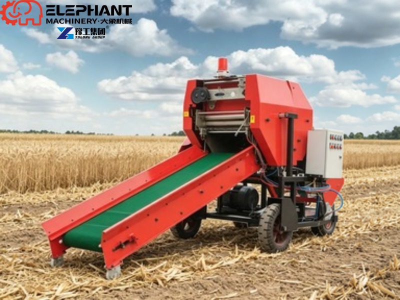 Silage Baler Machine - آلة ضغط وتعبئة القش الدائرية الصغيرة