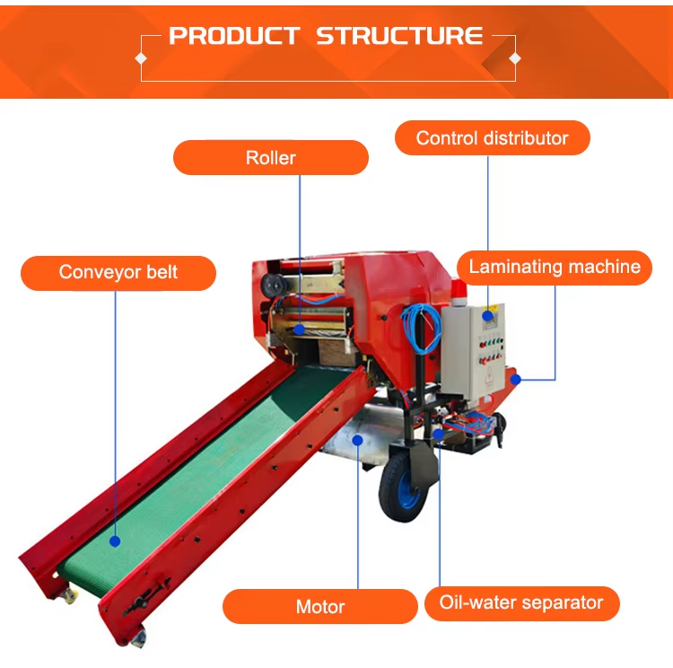 Silage Baler Machine - آلة تغليف السيلاج العشبي الأكثر مبيعًا،
