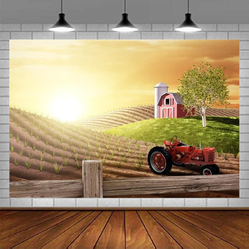 Agriculture Farming Background - خلفية تصوير مزرعة صناعية محاكية: صباحية،