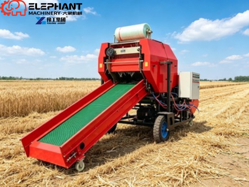 Silage Baler Machine - آلة تجميع القش الدائرية الصغيرة للفائف