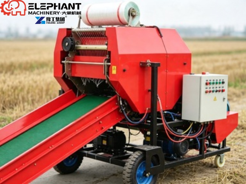آلة تجميع القش الدائرية الصغير - مراجعة Silage Baler Machine وسعره