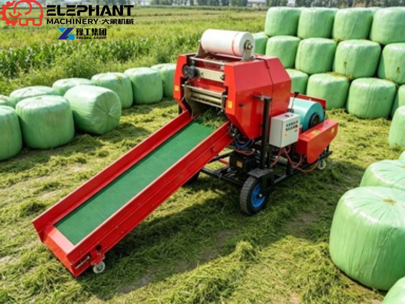 آلة تجميع القش الدائرية الصغير - مراجعة Silage Baler Machine وسعره